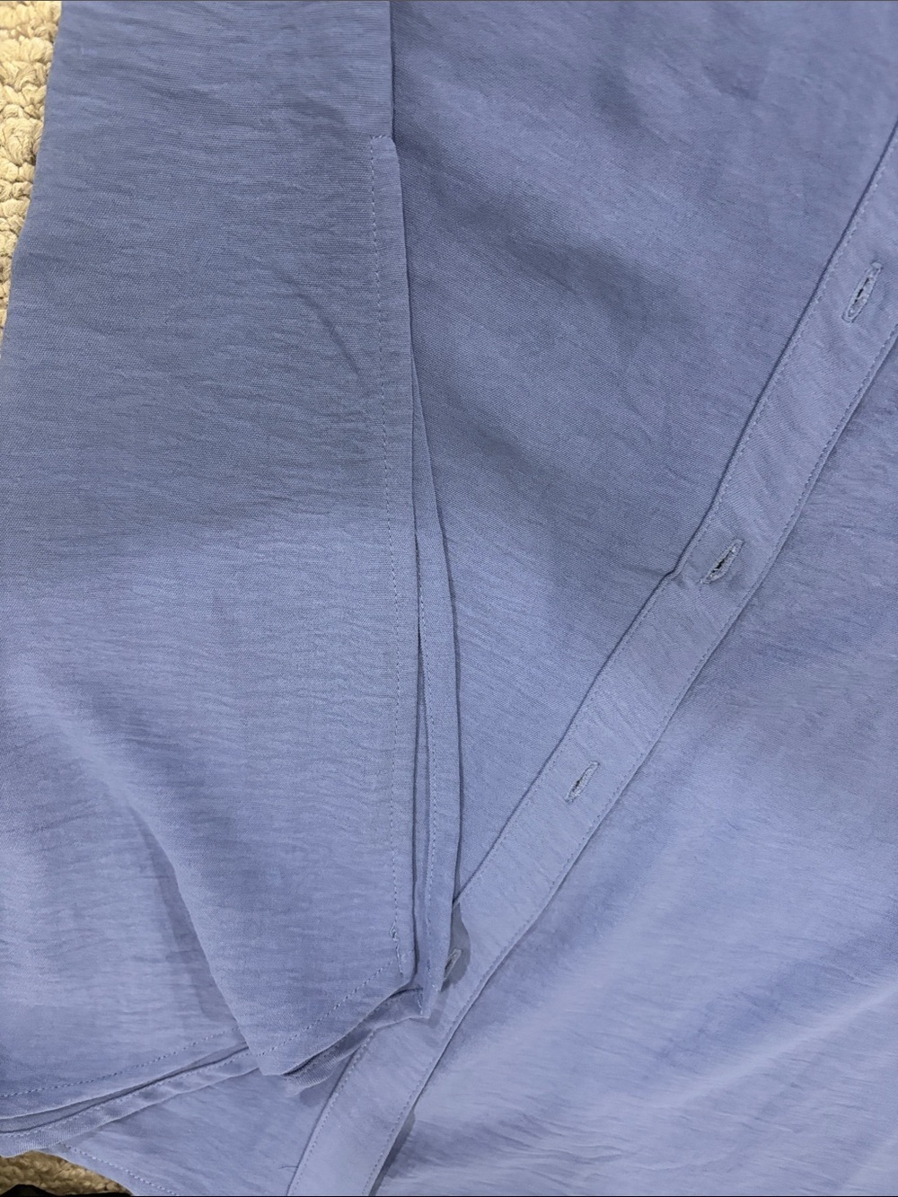 Women's Blue Button Down Shirt - Picture 2 of 2